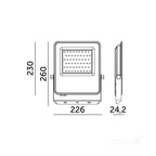 Floodlight LED ULSAN 100W 4000K IP65 Kobi Pro