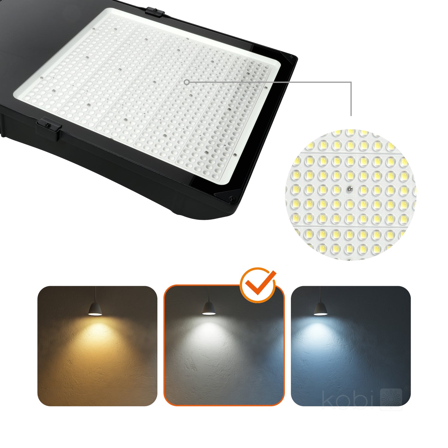 Floodlight LED US 500W 5000K IP66 25° DIM Kobi Pro