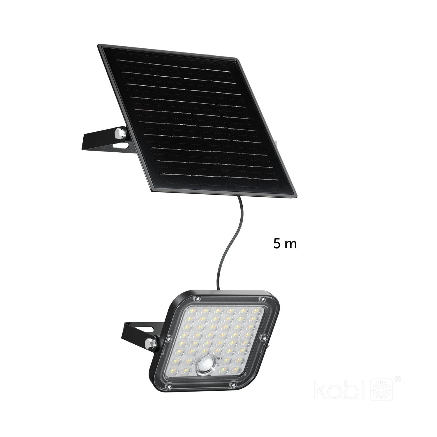 Solar floodlight LED MHCS 10W 2CCT IP65 Kobi Premium