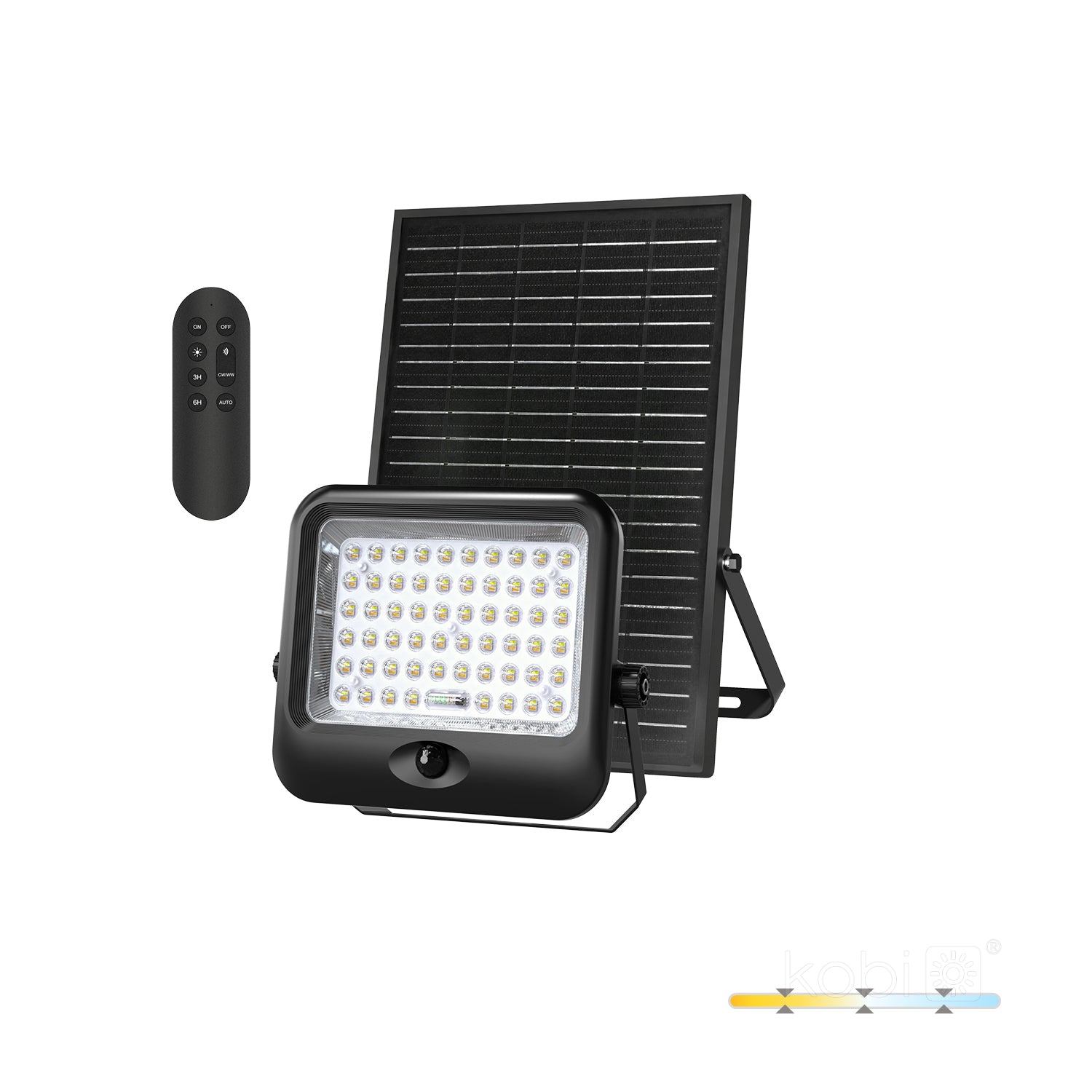 Solar floodlight LED MHCS G2 20W 3CCT IP65 Kobi Premium
