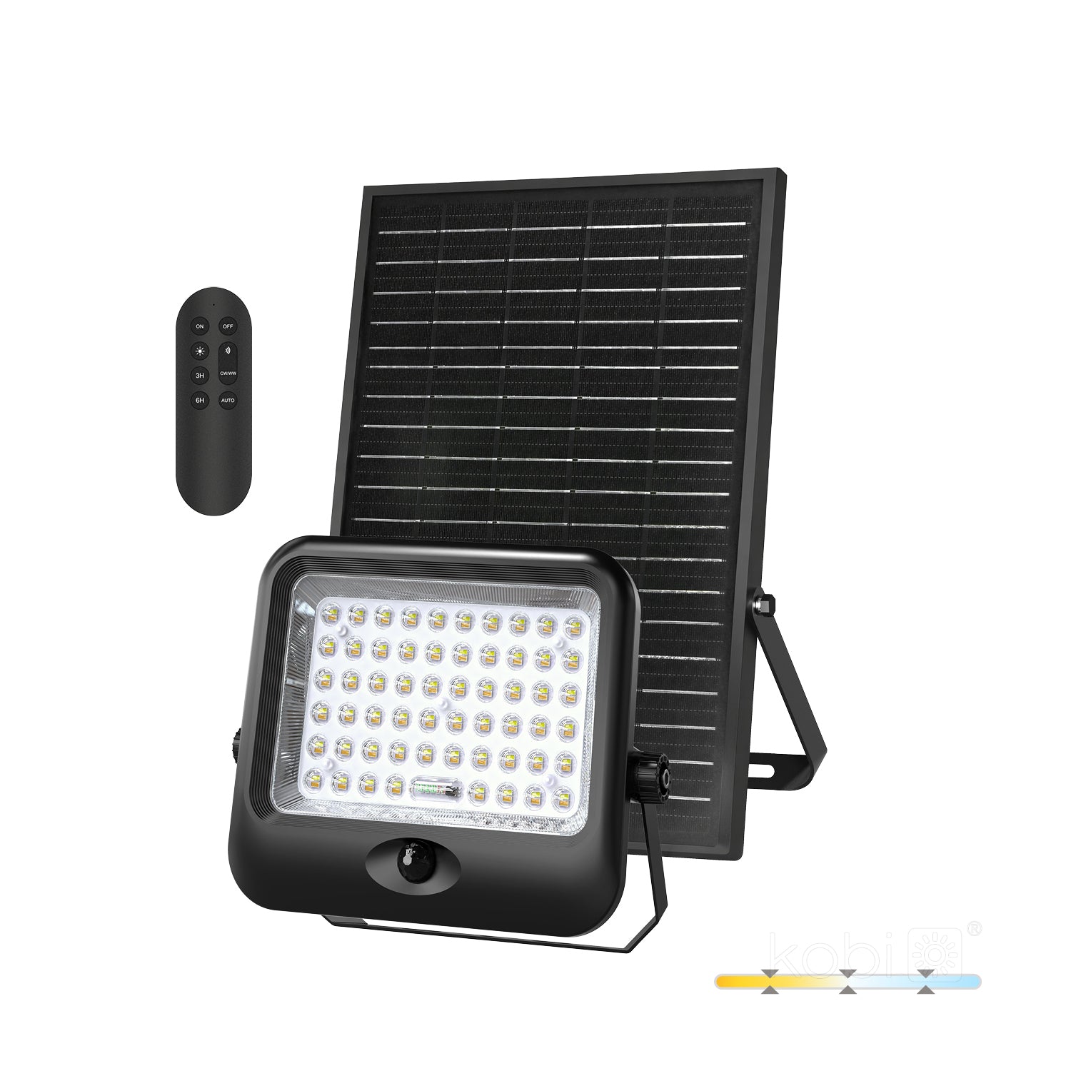 Solar floodlight LED MHCS G2 35W 3CCT IP65 Kobi Premium