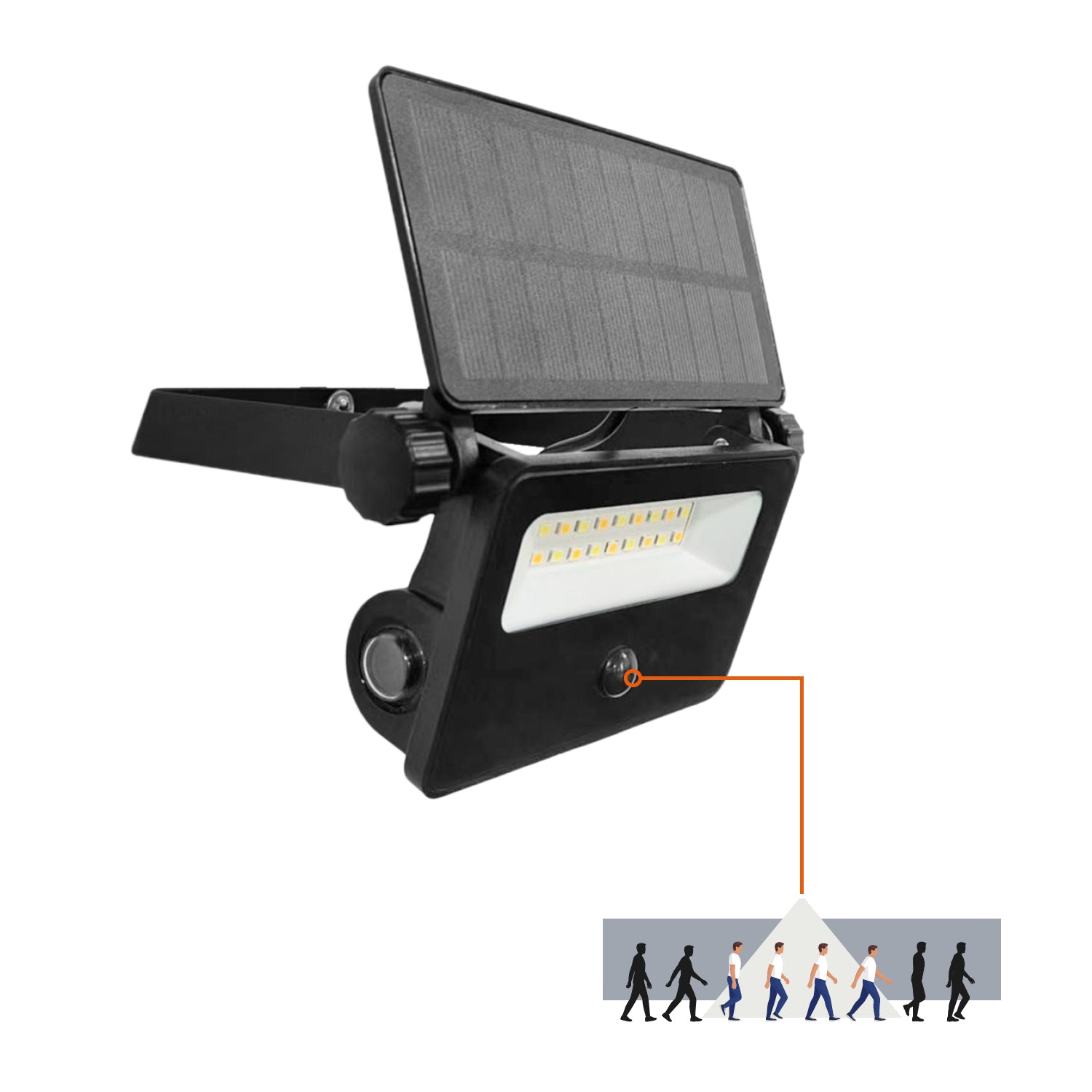 Solar floodlight LED NCS G2 10W 3CCT IP54 Kobi