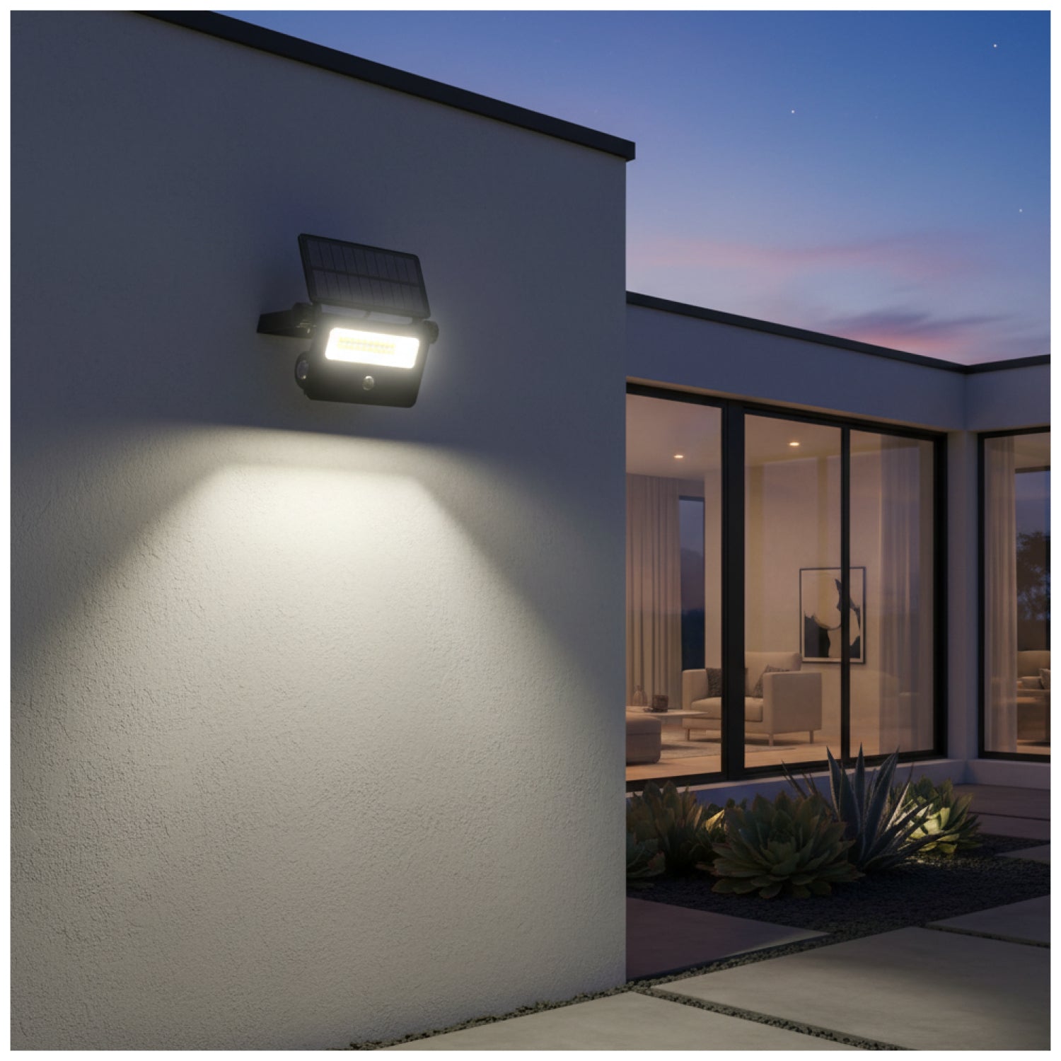 Solar floodlight LED NCS G2 20W 3CCT IP54 Kobi