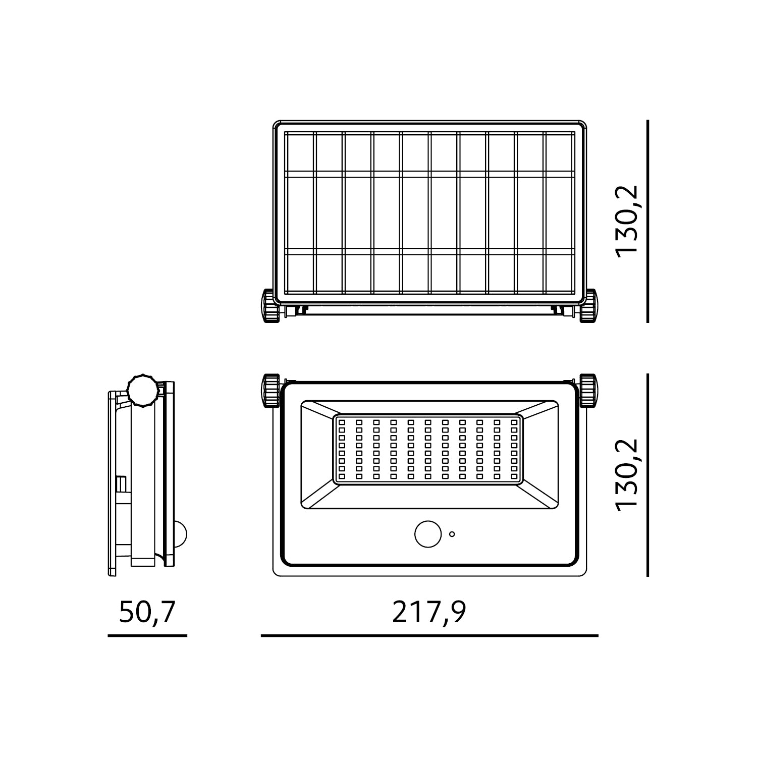 Solar floodlight LED NCS G2 30W 3CCT IP54 Kobi