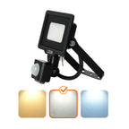 Floodlight with motion sensor LED MHC 10W black 4000K IP65 LED2B