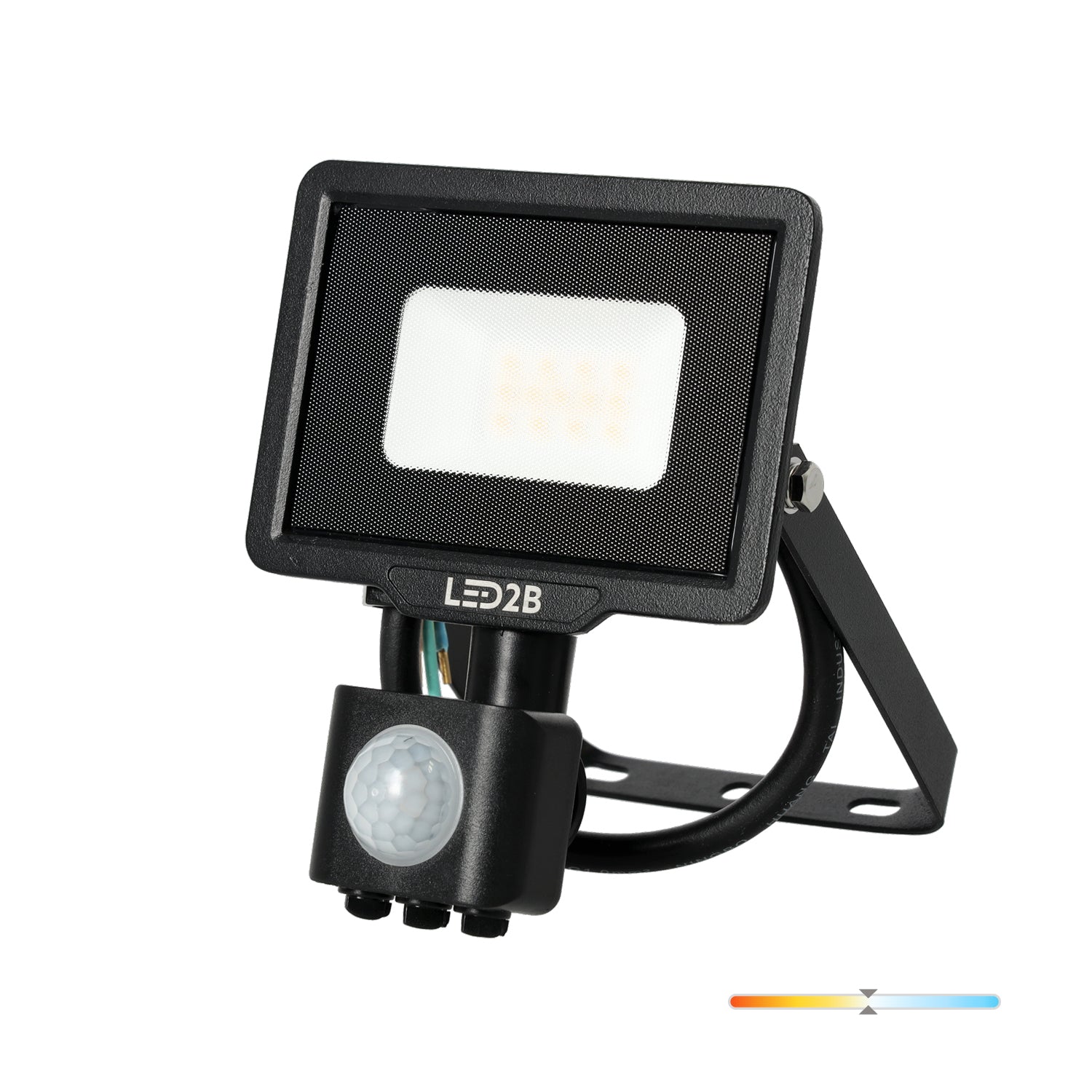 Floodlight with motion sensor LED MHC 10W black 4000K IP65 LED2B