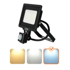 Floodlight with motion sensor LED MHC 20W black 6500K IP65 LED2B