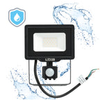 Floodlight with motion sensor LED MHC 20W black 6500K IP65 LED2B