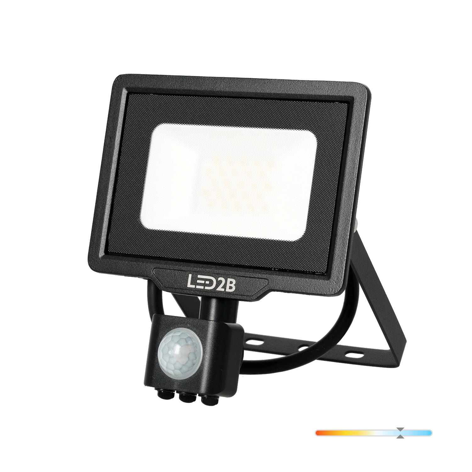 Floodlight with motion sensor LED MHC 20W black 6500K IP65 LED2B