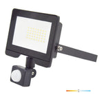 Floodlight with motion sensor LED MHC 30W black 4000K IP54 LED2B RED