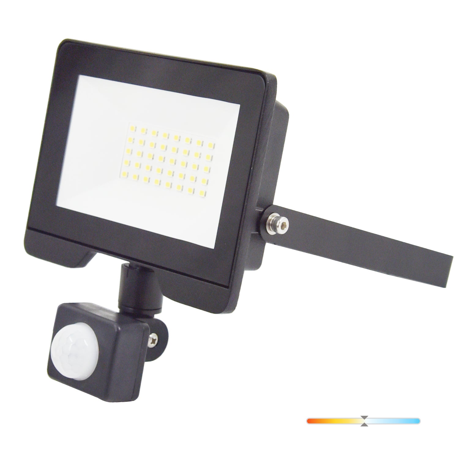 Floodlight with motion sensor LED MHC 30W black 4000K IP54 LED2B RED