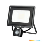 Floodlight with motion sensor LED MHC 30W black 4000K IP65 LED2B