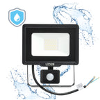 Floodlight with motion sensor LED MHC 30W black 6500K IP65 LED2B