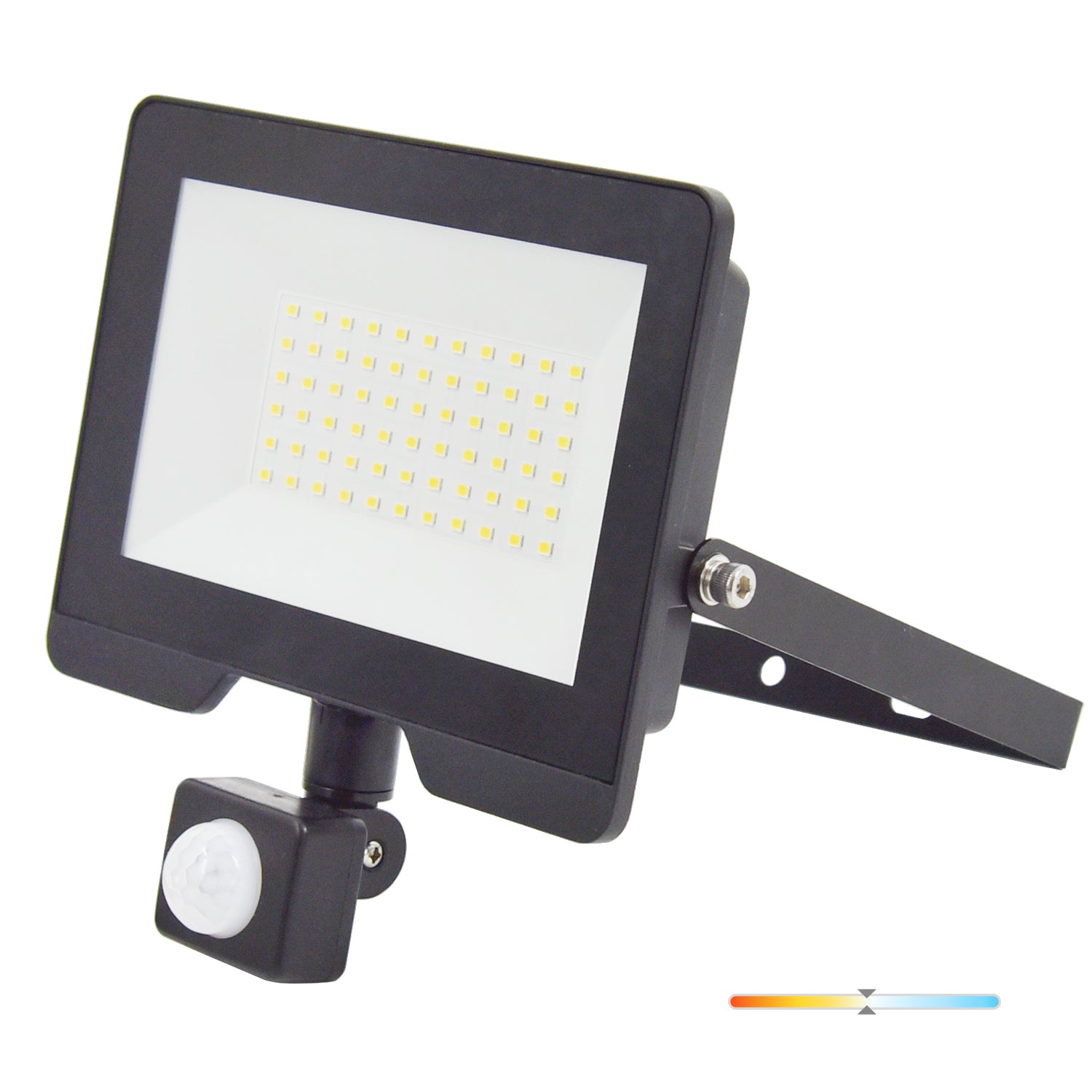 Floodlight with motion sensor LED MHC 50W black 4000K IP54 LED2B RED
