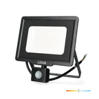Floodlight with motion sensor LED MHC 50W black 4000K IP65 LED2B