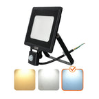 Floodlight with motion sensor LED MHC 50W black 6500K IP65 LED2B