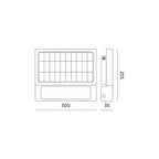 Solar floodlight with motion sensor LED MHC 10W 4000K IP65 Kobi