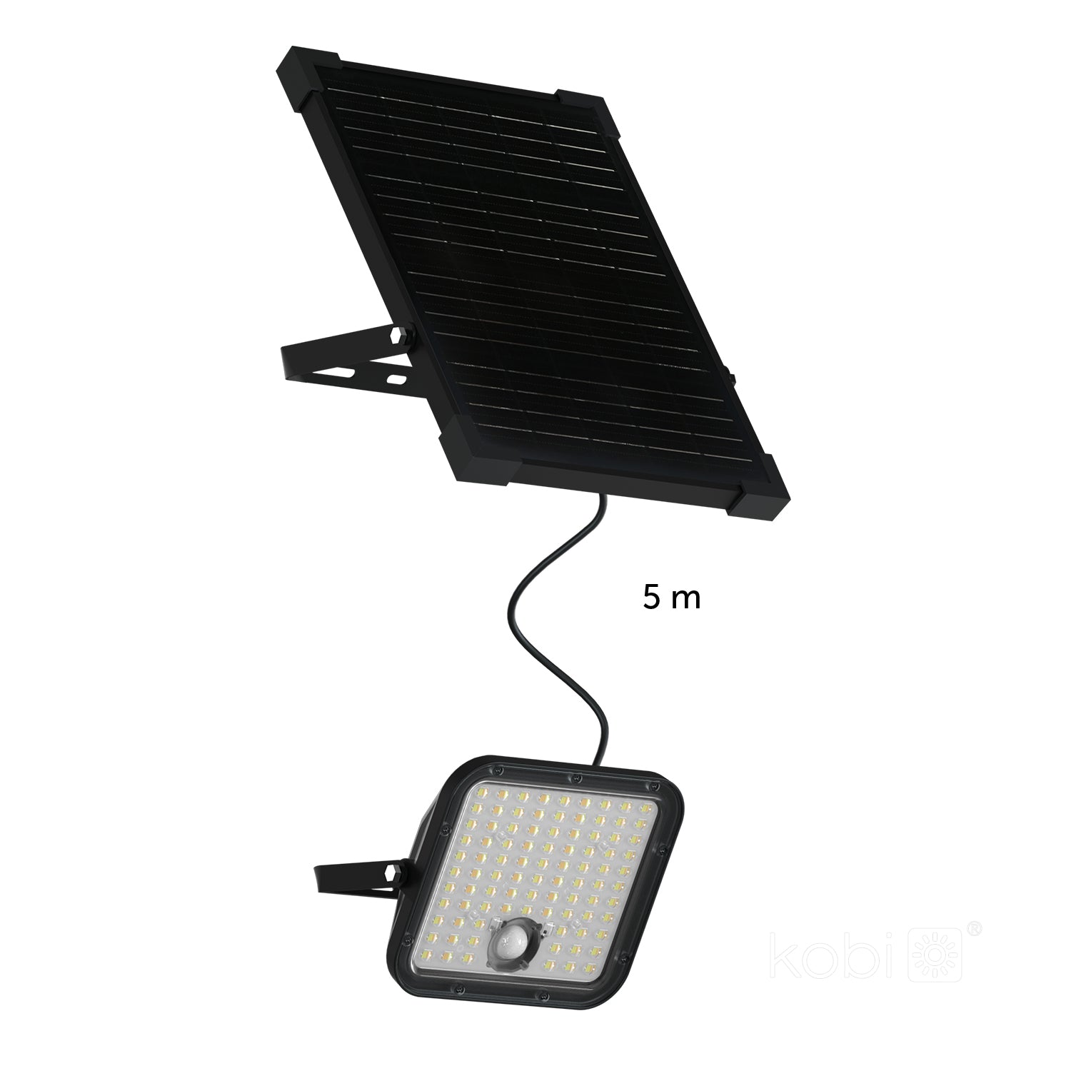 Floodlight with motion sensor Solar LED MHCS 30W 2CCT IP65 Kobi Premium