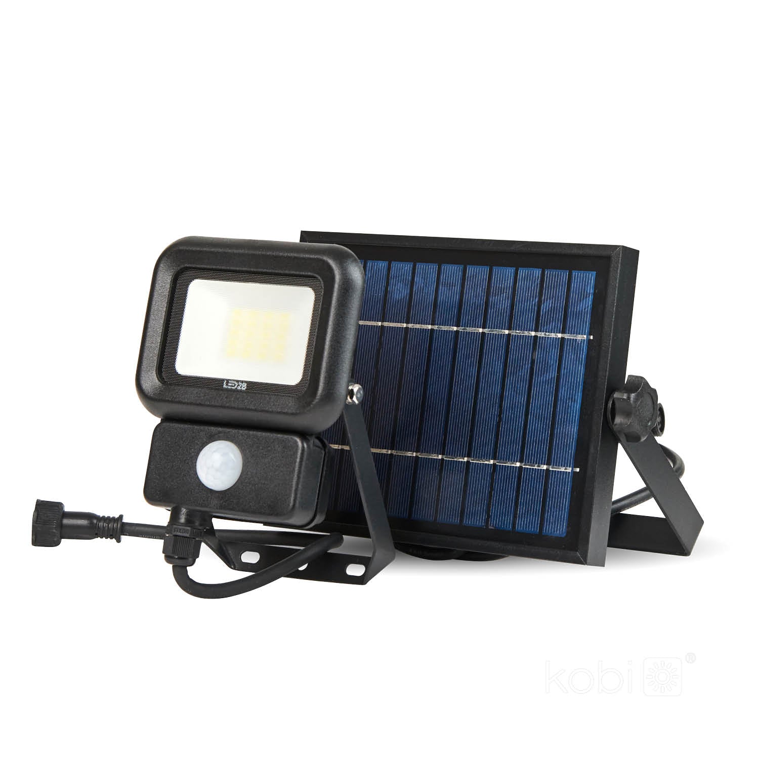 Solar floodlight with motion sensor LED NCS 10W 6500K IP65 LED2B