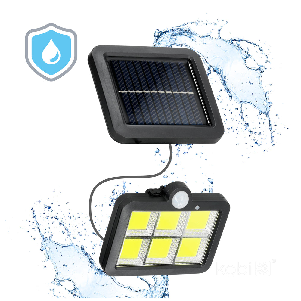 Solar floodlight with motion sensor LED PRISM 6000K LED2B