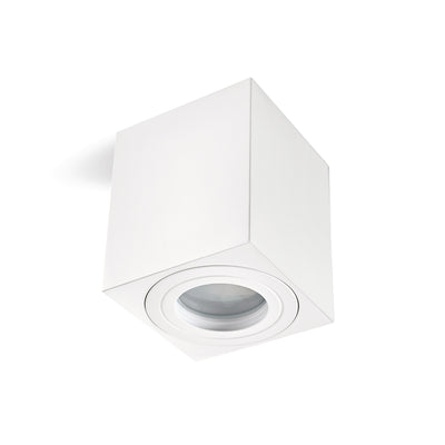 Downlight AQUARIUS 1xGU10 square IP44 white Kobi