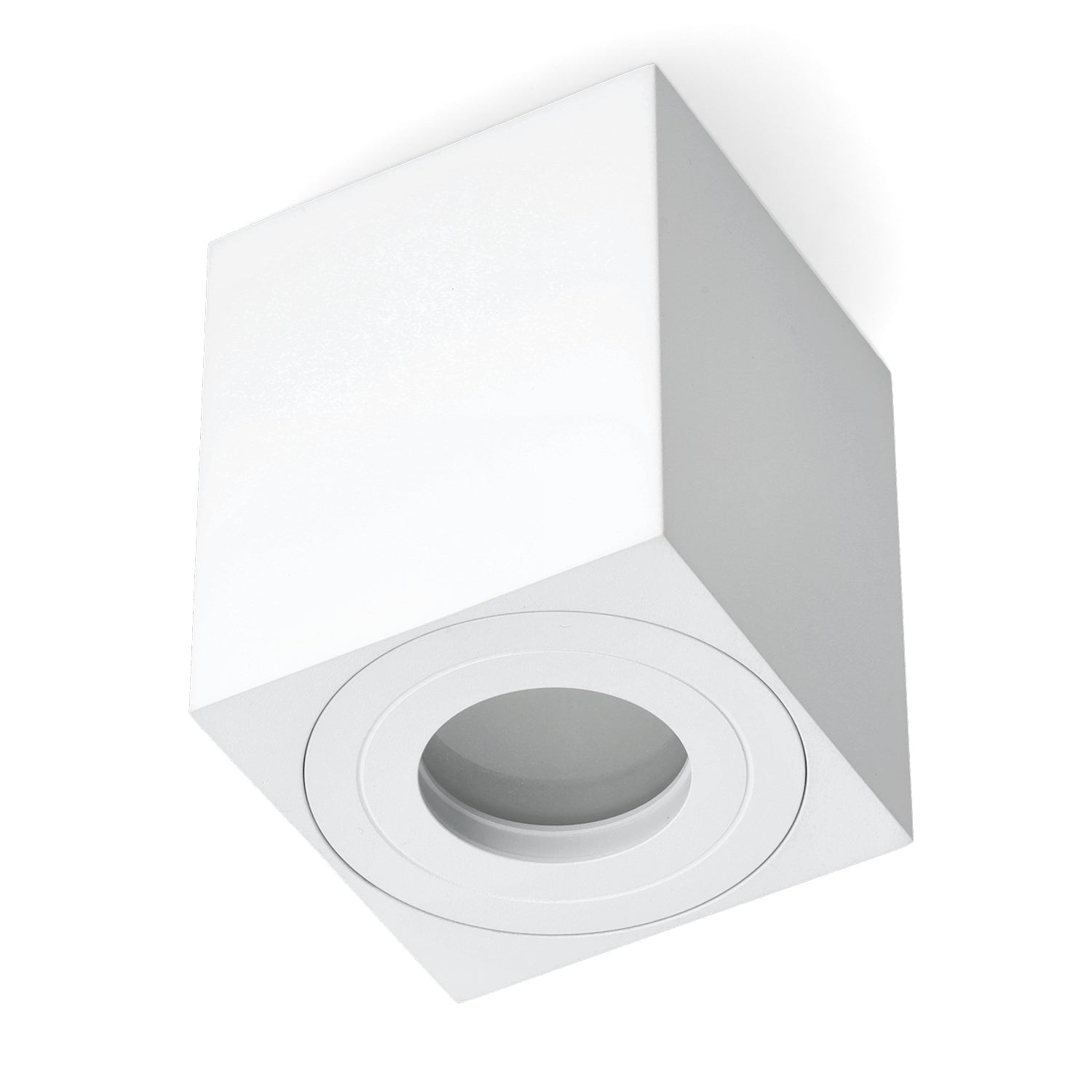 Downlight AQUARIUS 1xGU10 square IP44 white Kobi