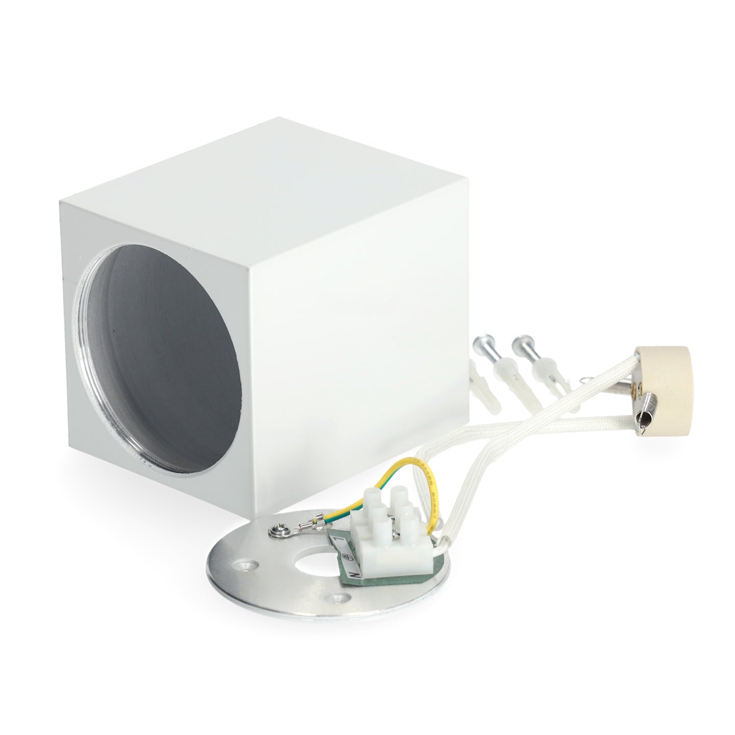 Downlight AQUARIUS 1xGU10 square IP44 white Kobi