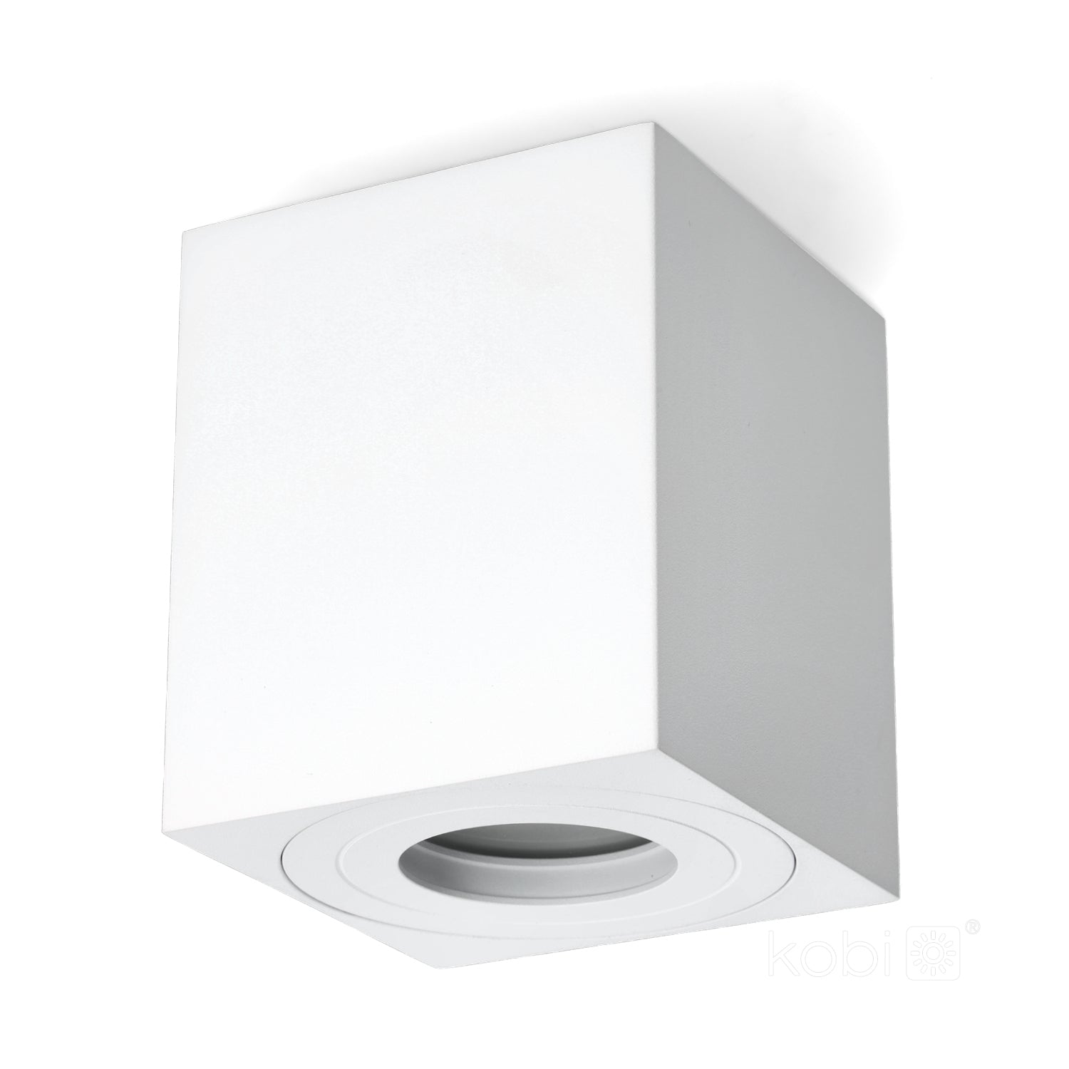 Downlight AQUARIUS 1xGU10 square IP44 white Kobi