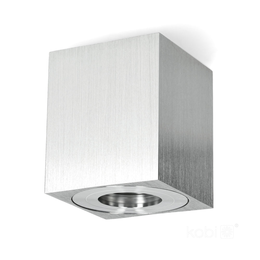 Downlight AQUARIUS 1xGU10 square IP44 chrome Kobi