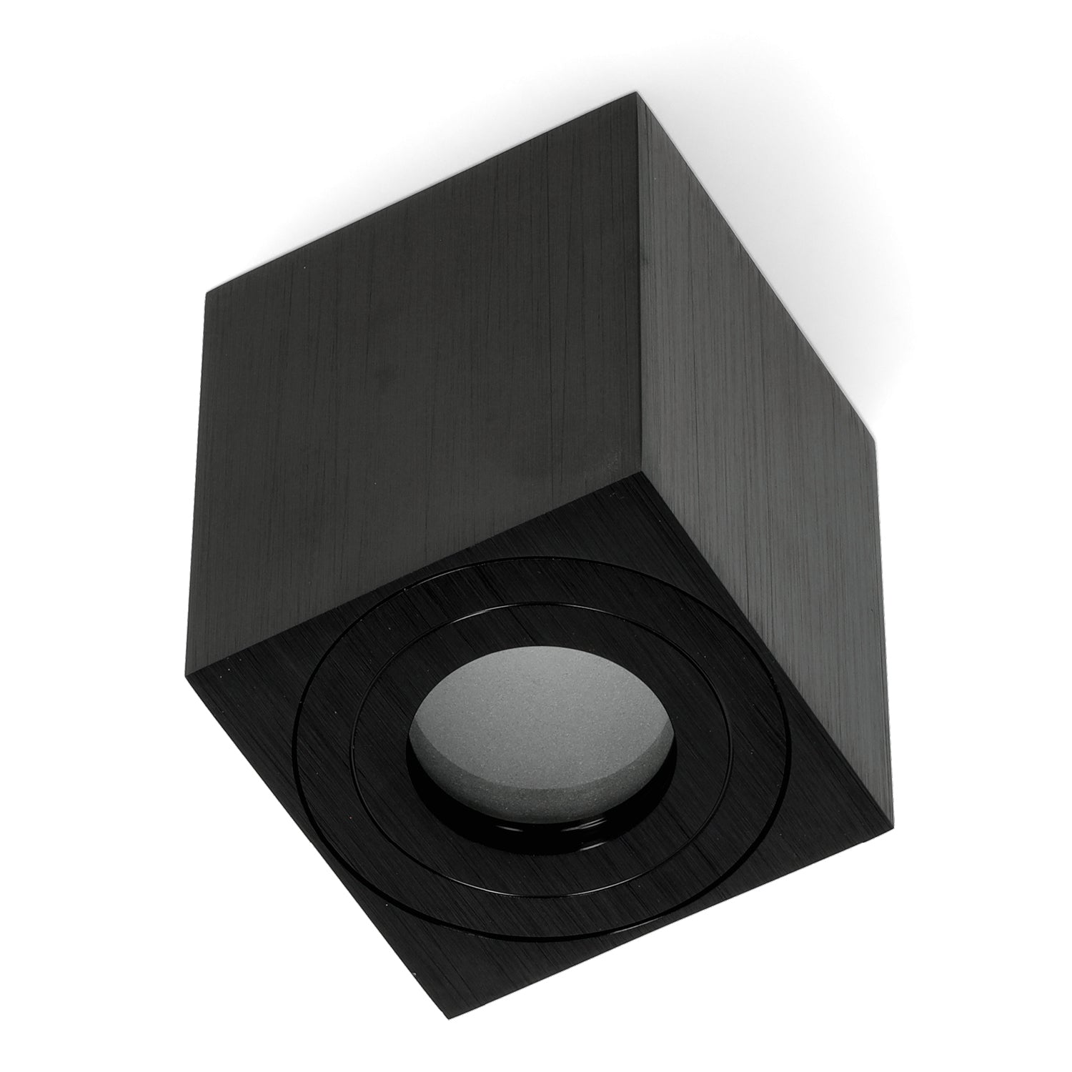 Downlight AQUARIUS 1xGU10 square IP44 black Kobi