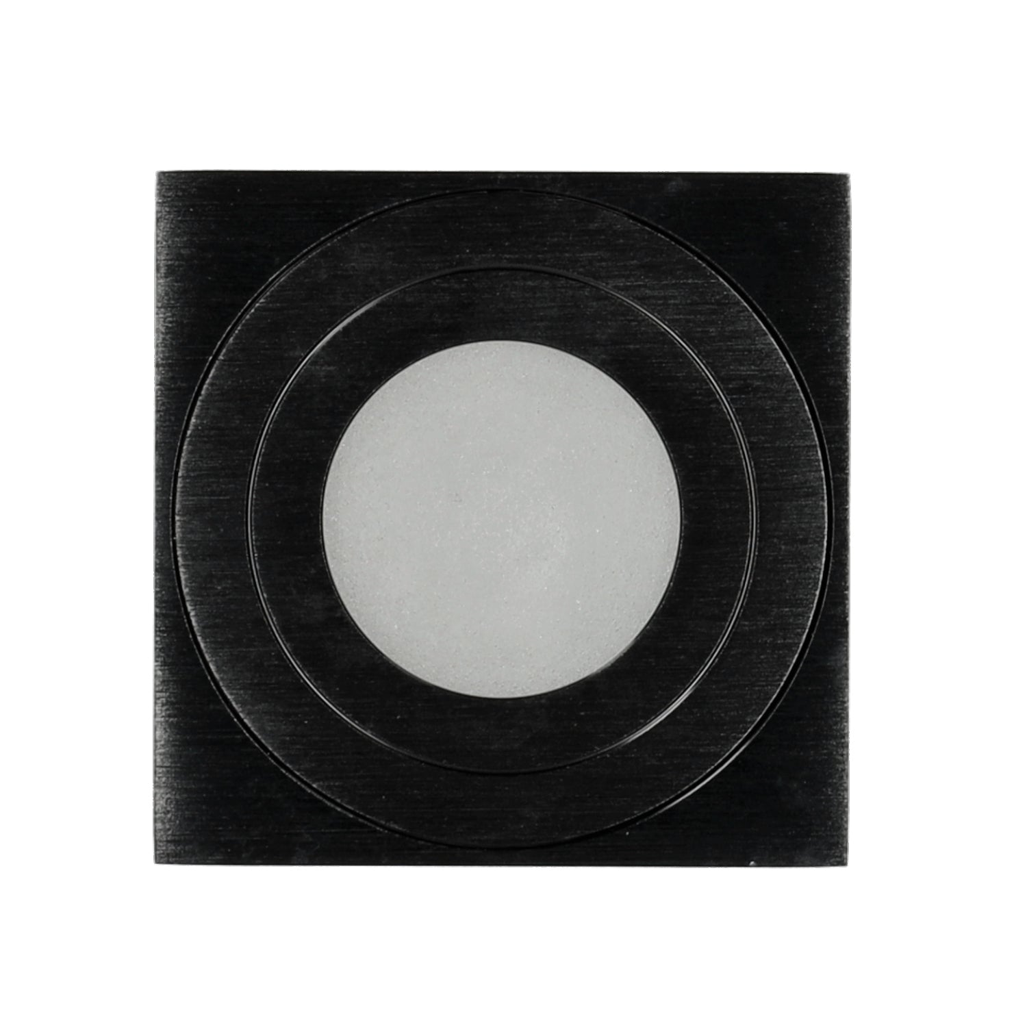Downlight AQUARIUS 1xGU10 square IP44 black Kobi