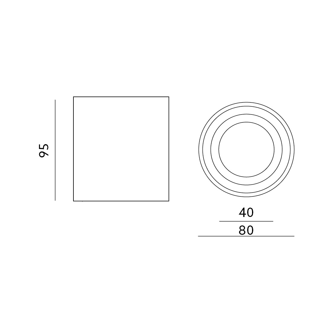 Downlight AQUARIUS 1xGU10 round IP44 white Kobi