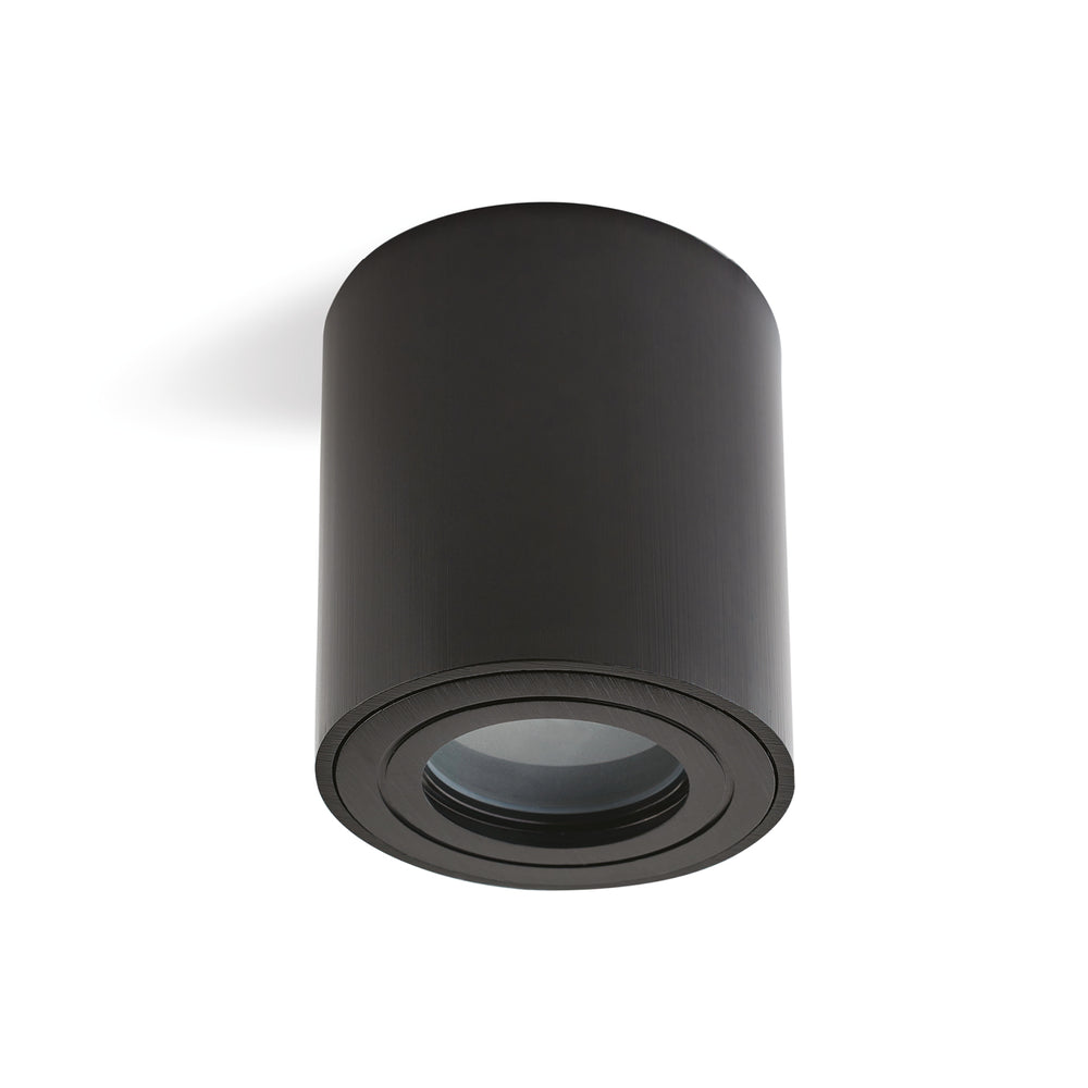 Downlight AQUARIUS 1xGU10 round IP44 black Kobi