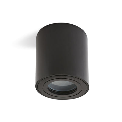 Downlight AQUARIUS 1xGU10 round IP44 black Kobi