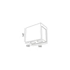 Ceiling lamp PURO MASSO C 2xGU10 grey Art of Light