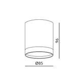 Downlight OH12 1xGX53 white Kobi
