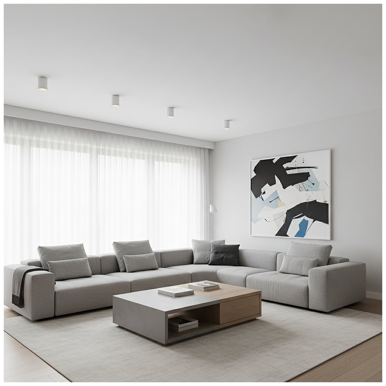 Downlight OH12 1xGX53 white Kobi