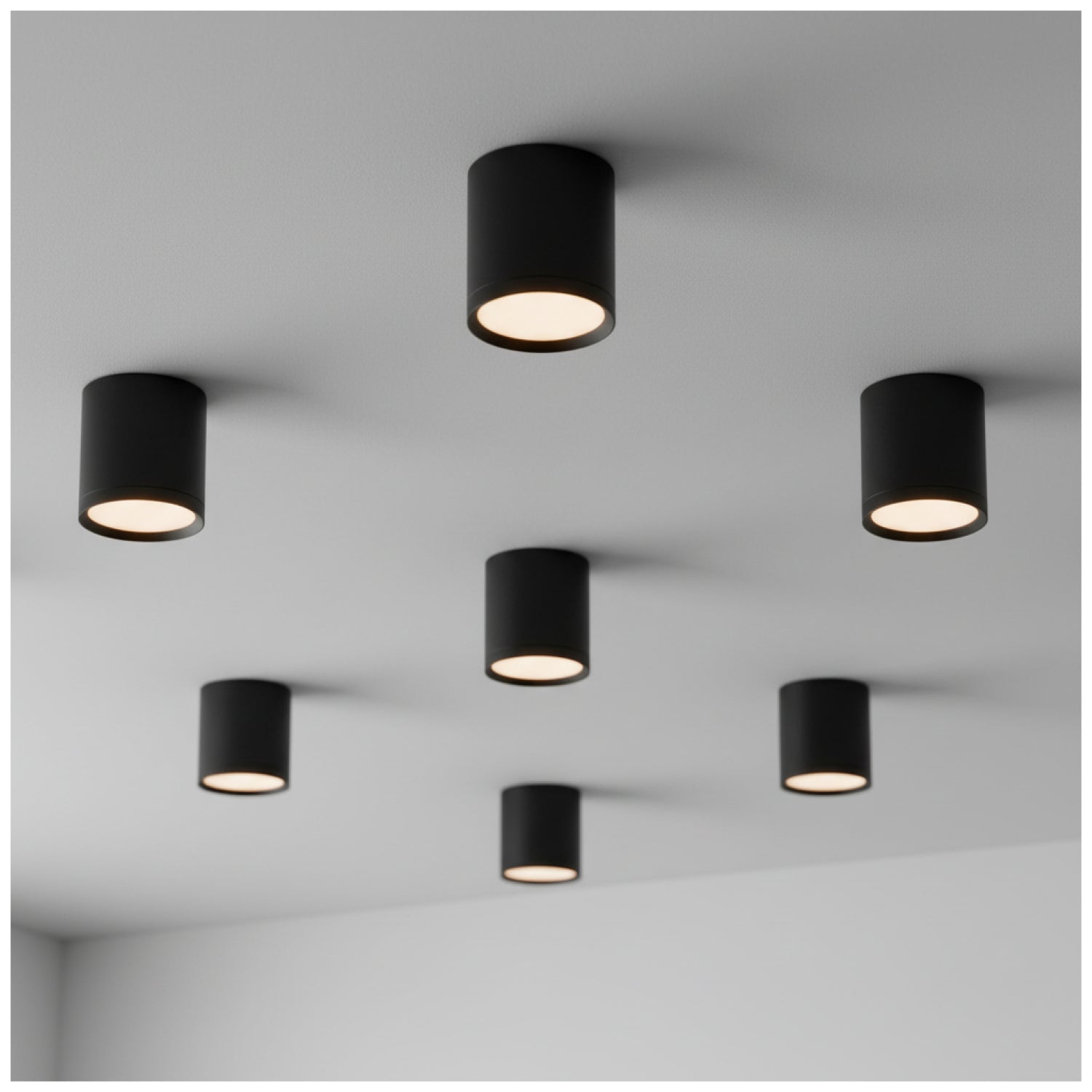 Downlight OH12 1xGX53 black Kobi