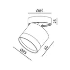 Downlight OH12 F 1xGX53 white Kobi