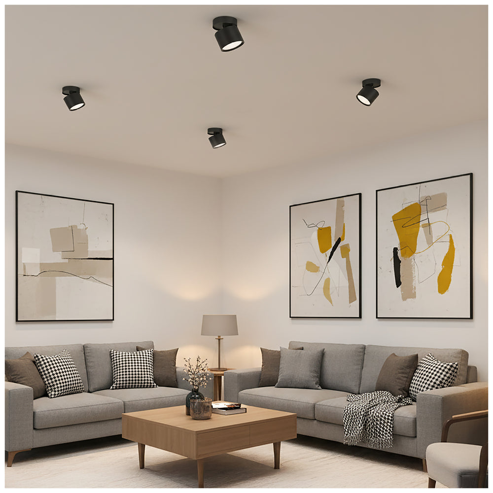Downlight OH12 F 1xGX53 black Kobi
