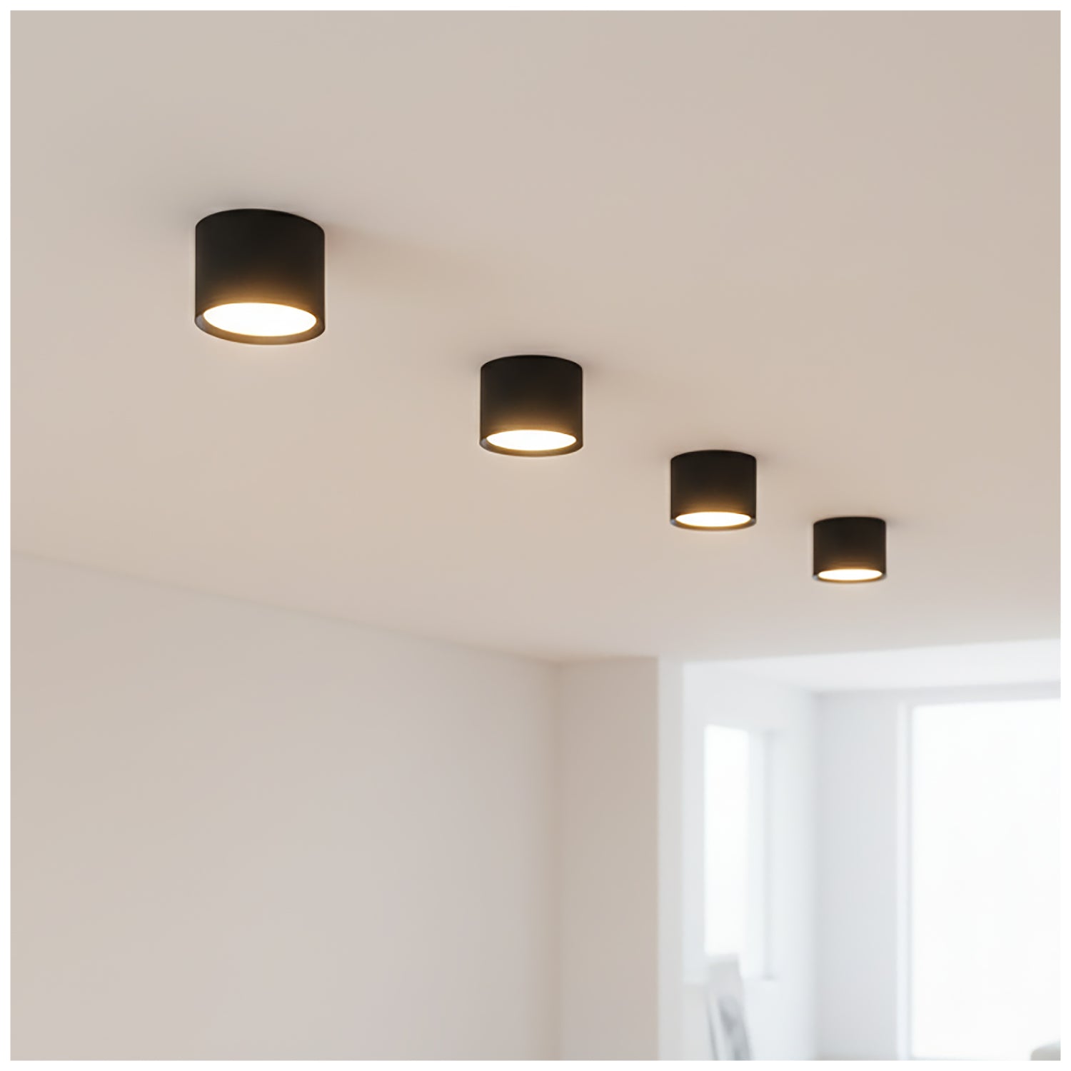 Downlight OH12 S 1xGX53 black Kobi
