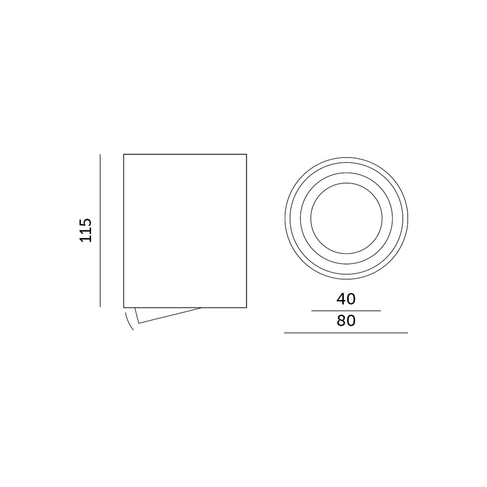 Downlight OH36L white Kobi