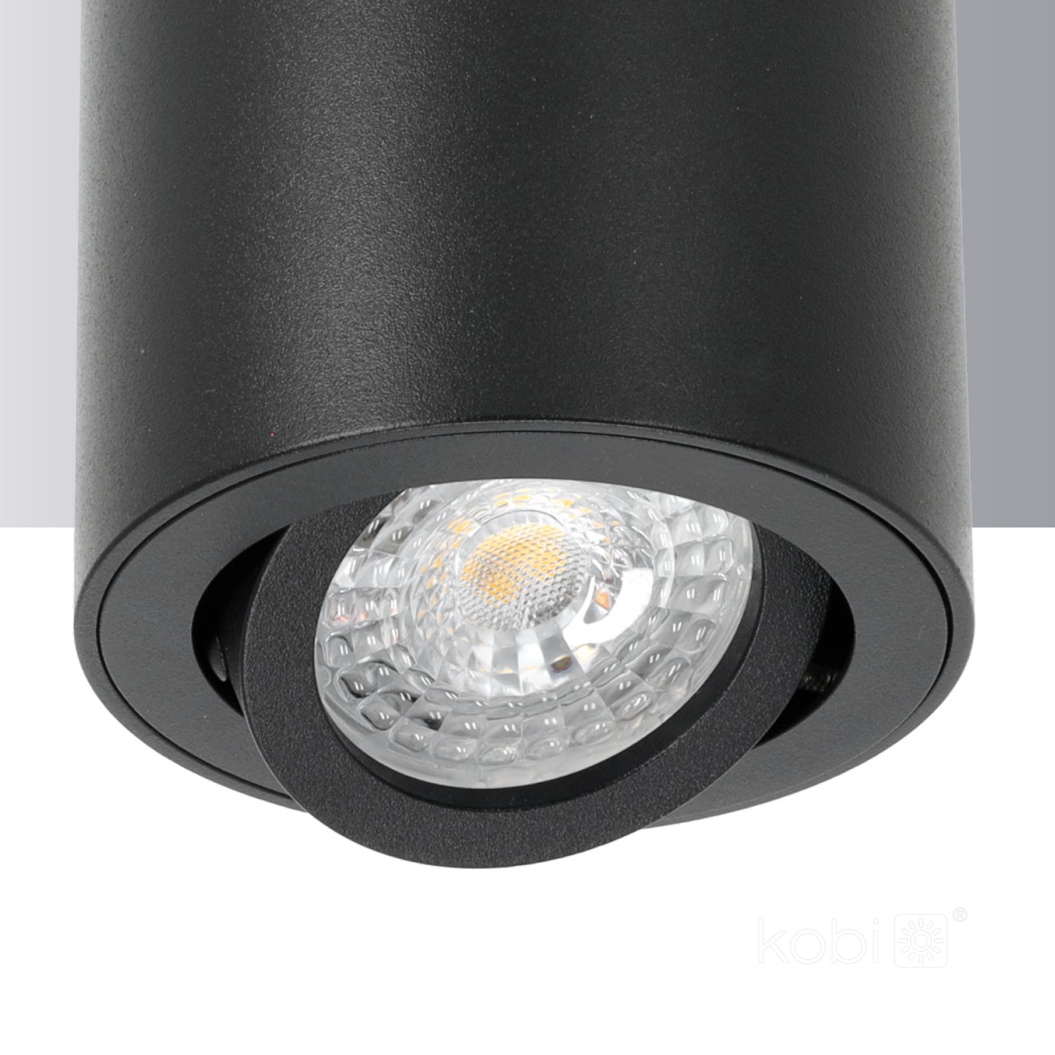 Downlight OH36L black Kobi