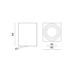 Downlight OH37 white Kobi