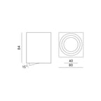 Downlight OH37 chrome Kobi
