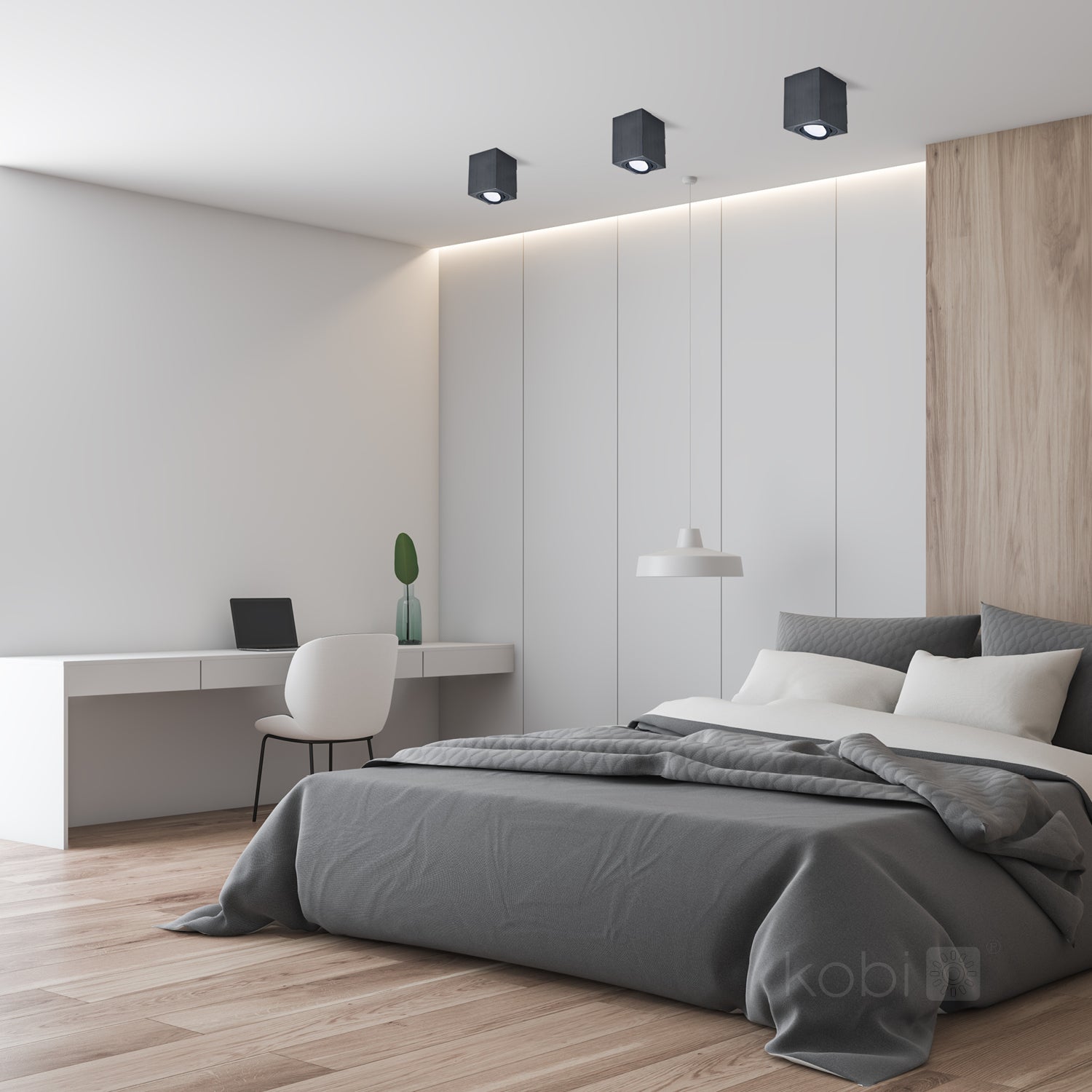 Downlight OH37 black Kobi