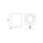 Downlight OH37L chrome Kobi