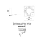 Downlight OH37S chrome Kobi