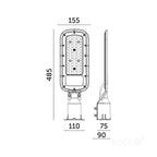 Street light LED BRELUXO 100W 4000K IP65 Kobi Premium