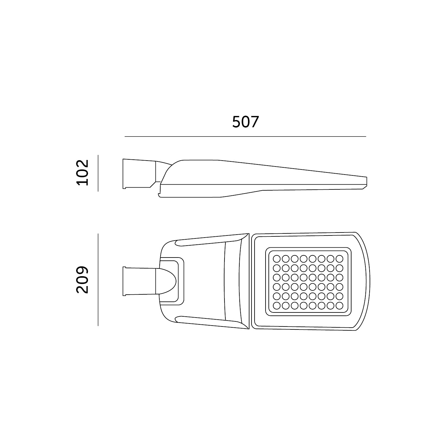 Street Light LED MASTER STREET 35W 4000K IP66 WB Kobi Pro
